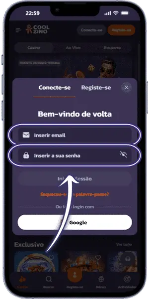 Coolzino casino registro Finalize o registo e faça login